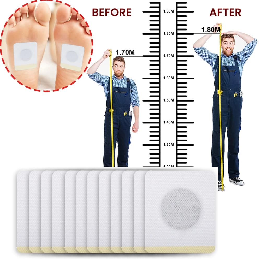 60/6 patches for growth of adhesive height for stimulation of plantar acupuncture points for teenagers promotes bone strength calcium vitamin D supports