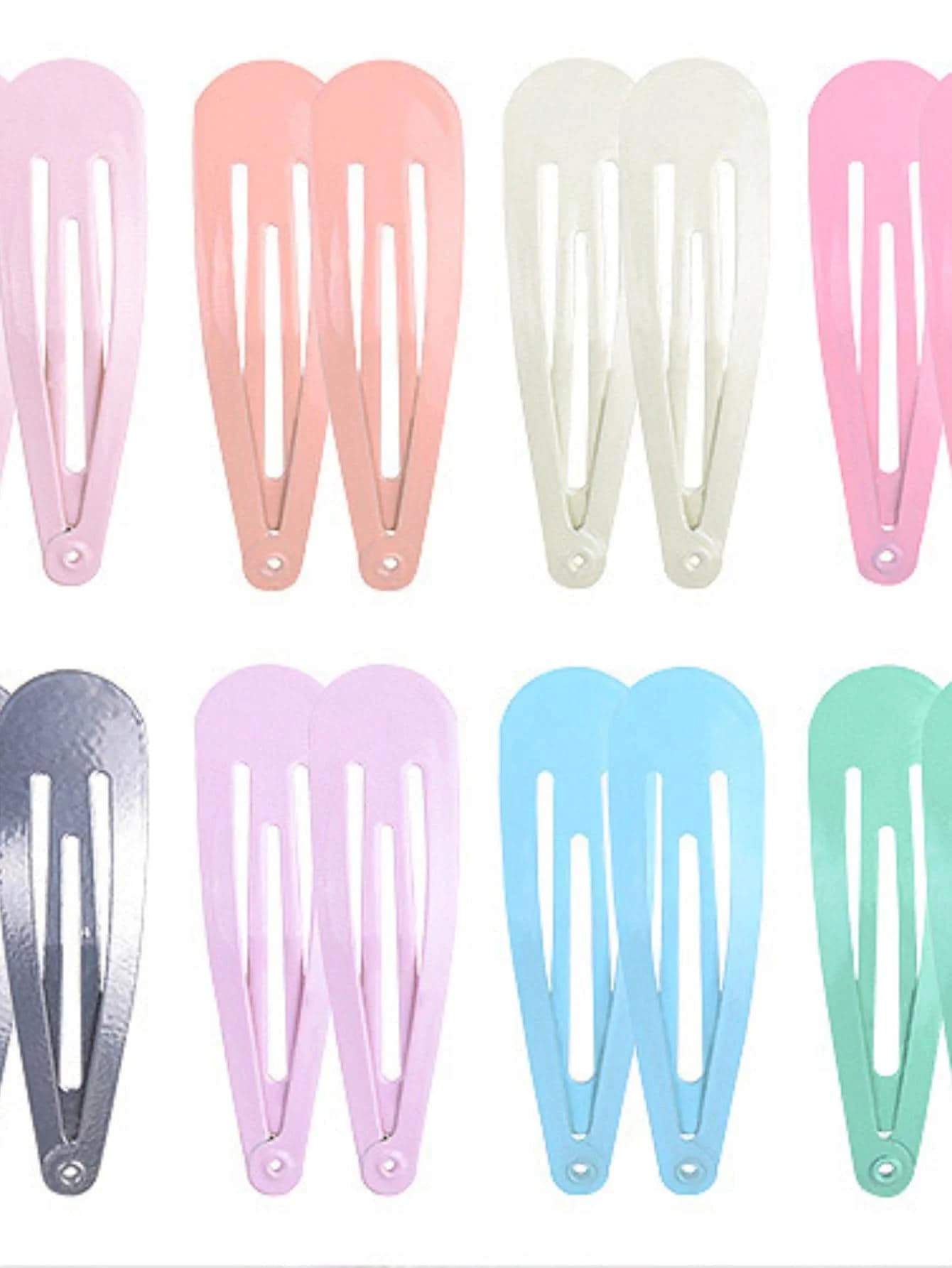 20 fermagli per capelli casual da donna, fermagli per capelli, accessori per capelli in colori pastello