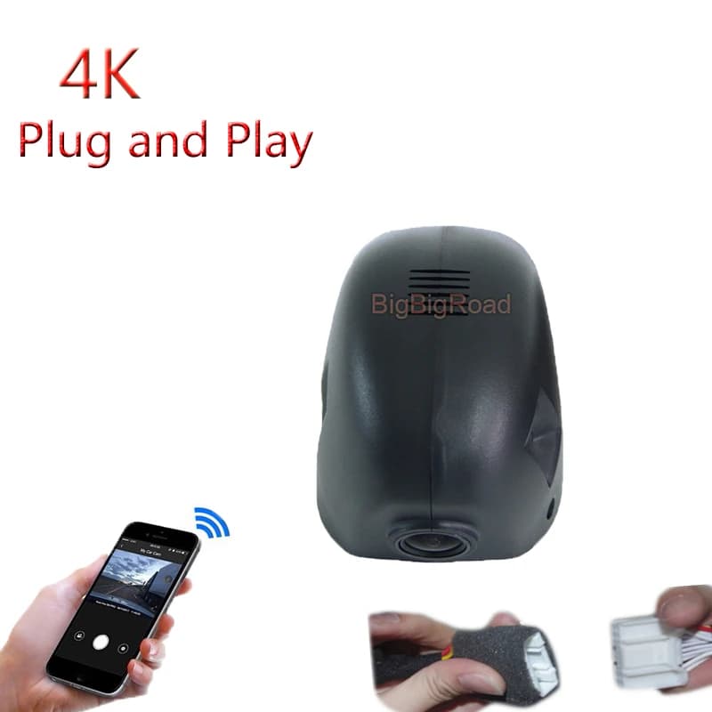4K Plug And Play Wifi Car DVR Dash Cam VCR for Volkswagen Golf7 Golf 7 2012 2013 2014 2015 2016 2017