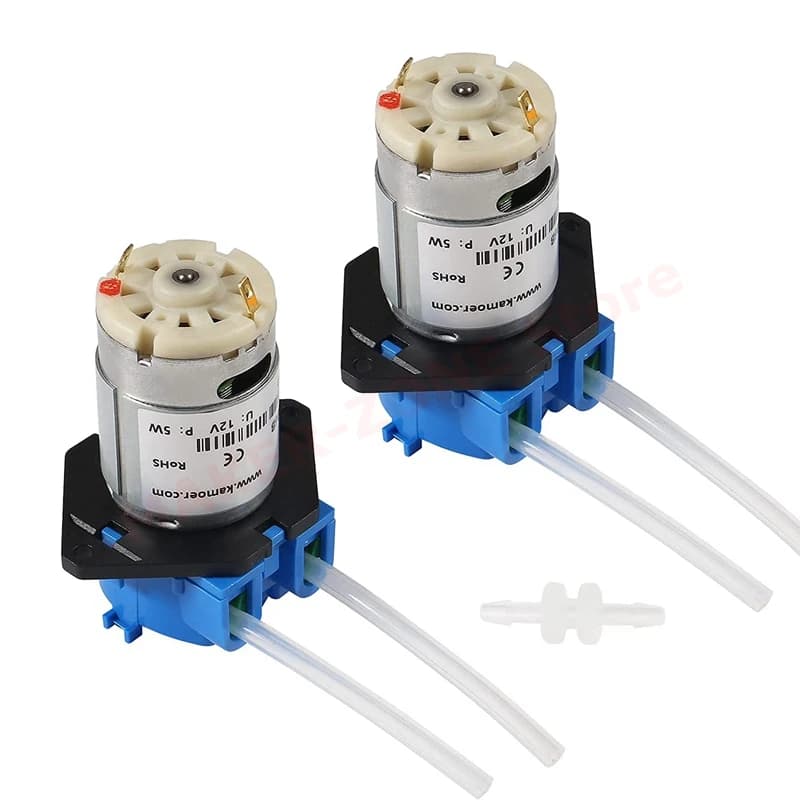 2-piece 12V Peristaltic Dosing Pump Dosing Head DC with connector for Arduino Aquarium Lab analogue DIY
