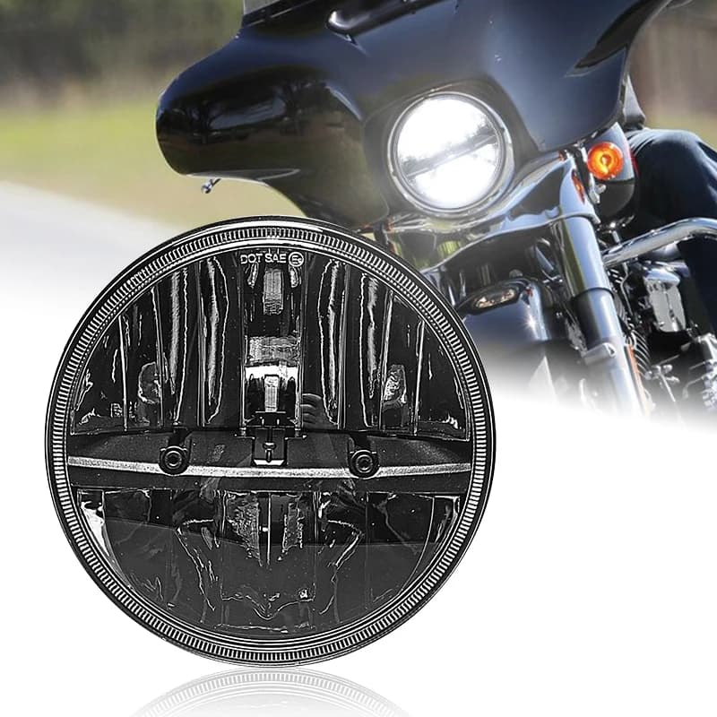 Faro di proiezione a LED rotondo da 7 "per moto Harley FLD dal 2012 al 2016 faro a LED da 7 pollici per Davidson Touring Rod FatBoy