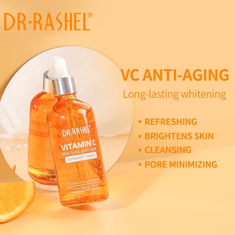 DR.RASHEL vitamin C Face cleanser cream Siero facial cleanser and toned essence Face cream Skin care