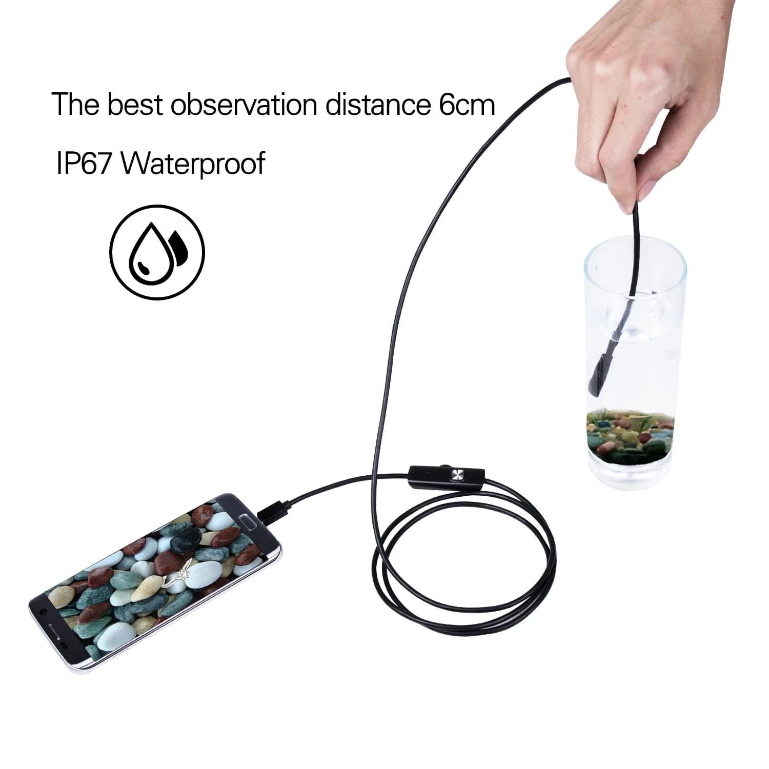 5.5/7.0mm Endoscope Camera for Phone USB/Micro USB Waterproof for Android Phone Car Inspection Home sewer pipe tool