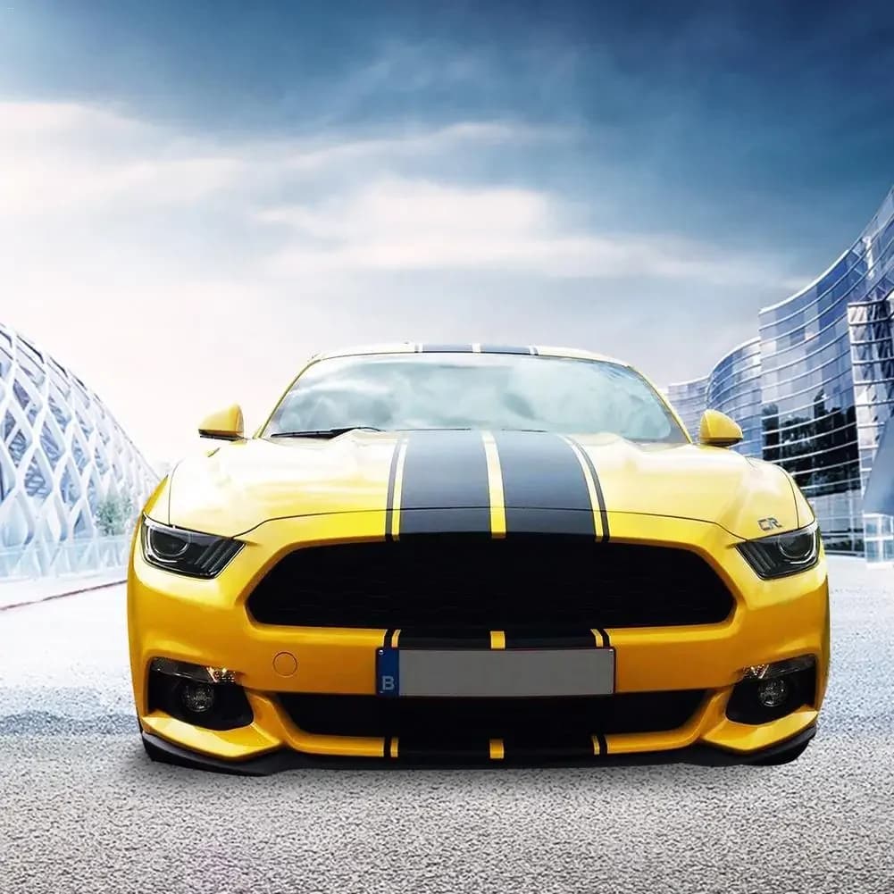 3PCS Moda strisce da corsa adesivo per auto cofano tetto dopo la parte posteriore degli accessori in vinile Per Mustang GT Camaro caricabatterie Durango