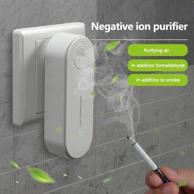 Purificatore d'Aria Portatile con Anioni, Ionizzatore, Deodorante per Rimuovere Polvere, Fumo di Sigaretta, Odori di Animali Domestici e da Bagno - Nuovo