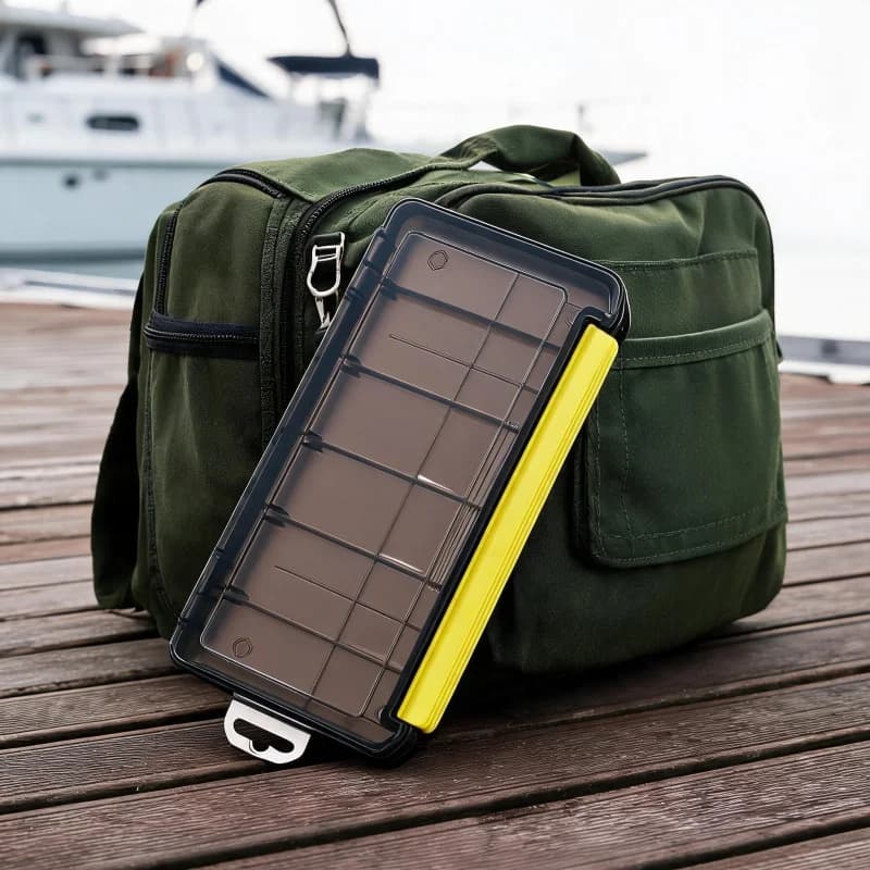 Fishing Hook Fake Bait Box With Removable Dividers Adjustable Compartments Fishing Tackle Tools Storage Box Fishing Accessories