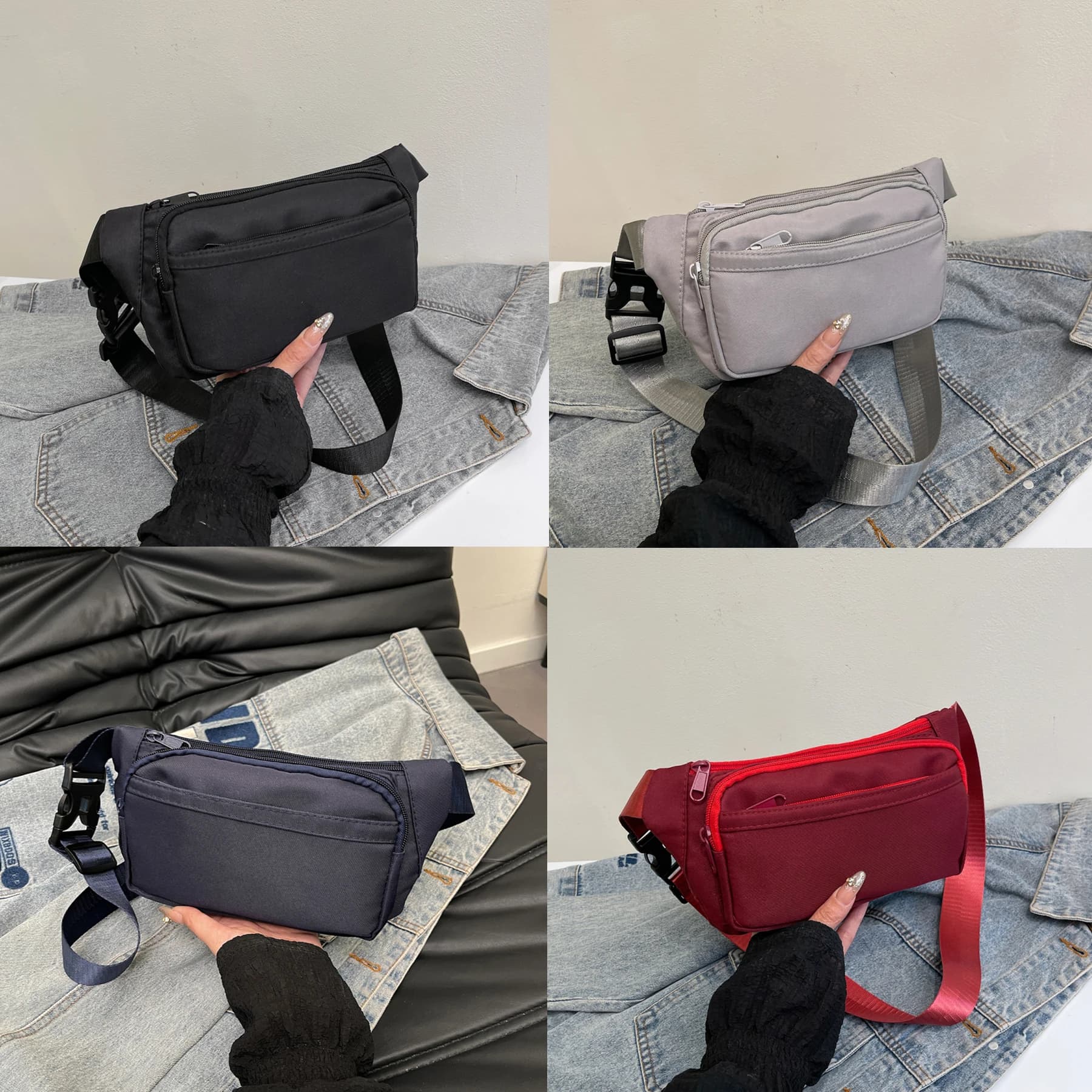 Borsa a tracolla da viaggio alla moda Borsa da cintura Marsupio da donna Marsupio da uomo Borsa da cintura Borsa da banana femminile Borsa a tracolla Borsa per telefono