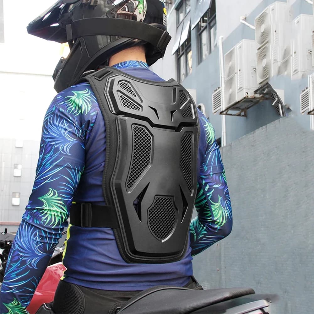 Gilet Protettivo da Moto per Uomo, Armatura Antiurto per Corse Fuoristrada, Gilet di Protezione per Motocross e Dirt Bike