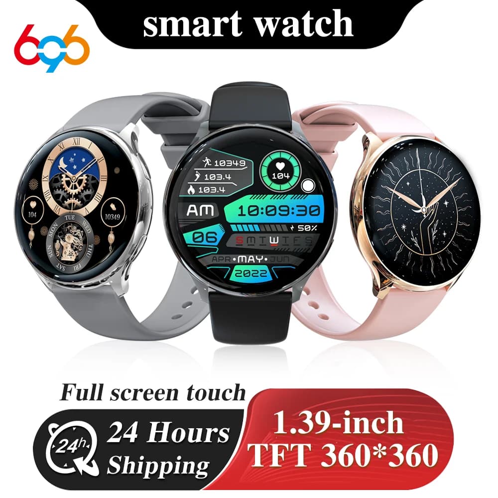 Sport Fitness Man Woman Blue Tooth Call Smartwatch 1.39 "Sleep Cardiofrequentimeter Music Custom Dial 2025 Smart Watch Waterproof