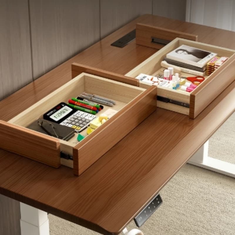 Cassetto da scrivania in legno massello, organizer estraibile sotto la scrivania, scatola di immagazzinaggio nascosta per riporre oggetti vari da ufficio per documenti