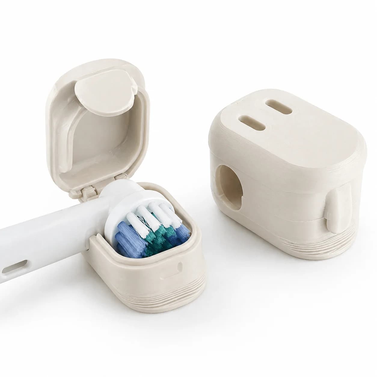 3Pcs Ventilated Oral-B Electric Toothbrush Head Covers, Breathable Protective Caps for Family Use