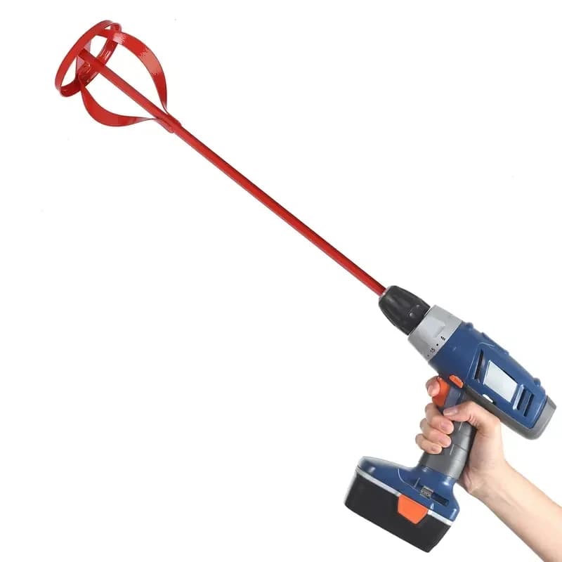 Hexagonal blade mixer for mortar and painting, for electric drill, construction agitator, stucco tool, cement and mortar.