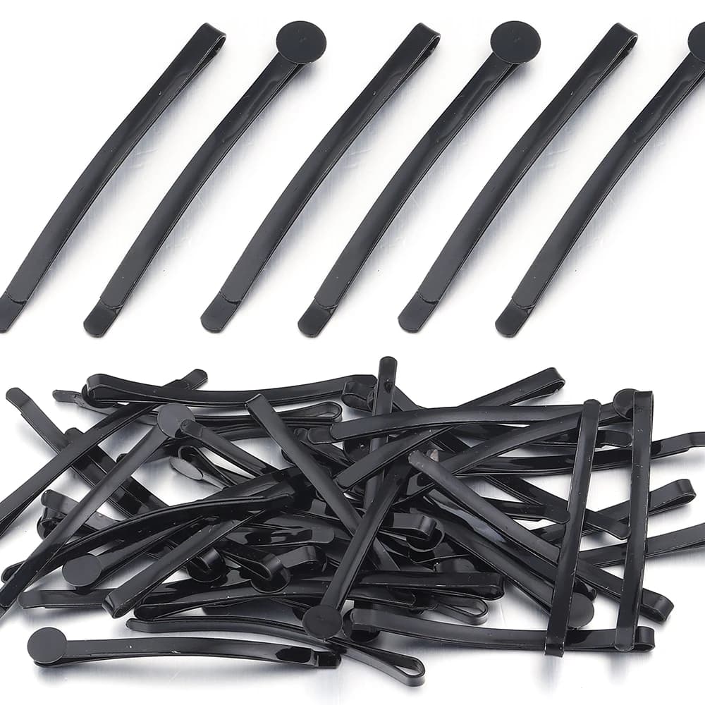 20 pieces hair clips fork simple black invisible hair fork metal for hair styling accessories for hairdressing wedding head for girls diy