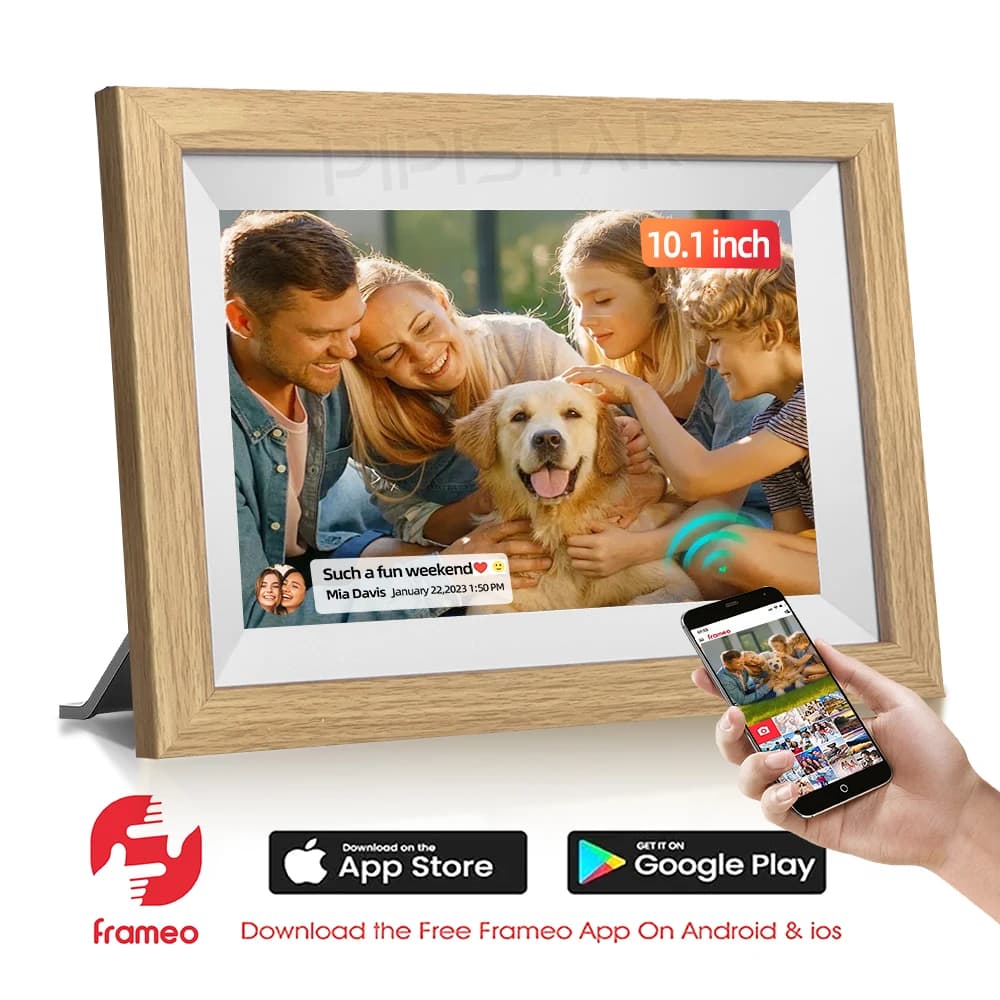 10.1 inch digital frame, digital photo frame Cloud HD 1280 * 800IPS, 32 GB storage, wall mounted