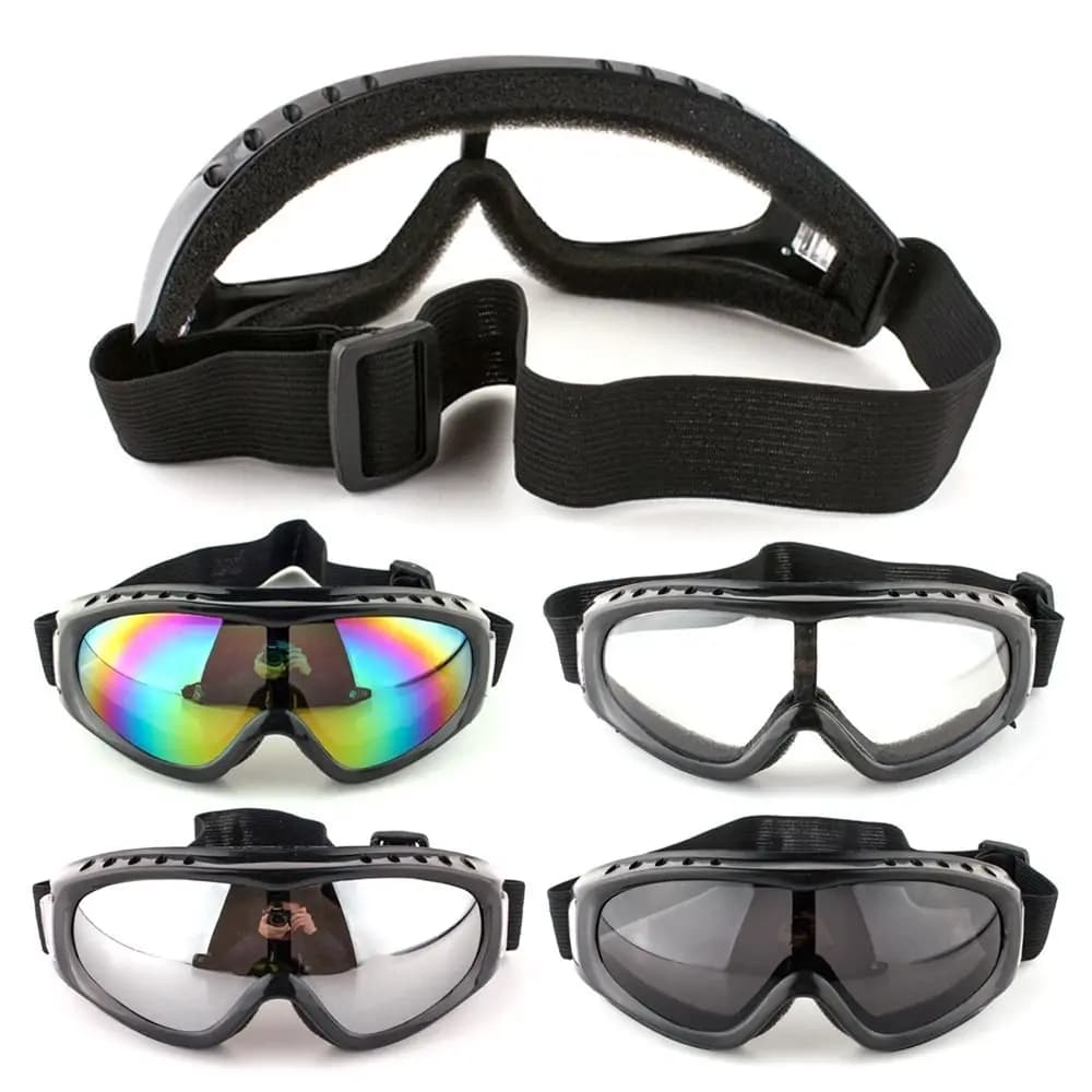 Occhiali da Sci Unisex Invernali Antivento Antipolvere con Lenti e Montatura per Snowboard Moto Ciclismo Bambini