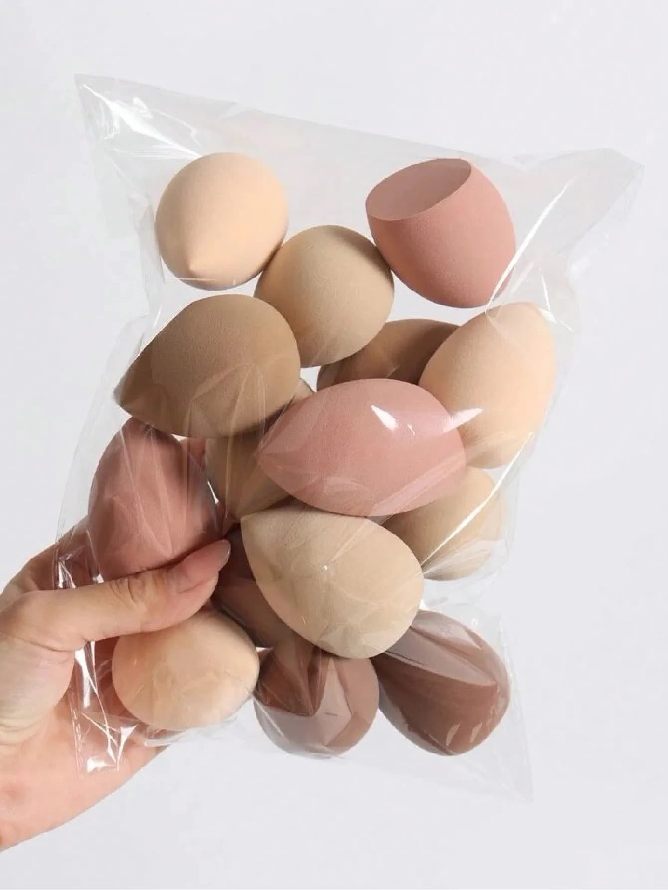 Grande spugna per trucco a doppio uso, per uso asciutto e bagnato, stile casuale, portatile, da viaggio, per fondotinta, correttore, regalo per le vacanze, accessorio cosmetico quotidiano per la bellezza, per le donne