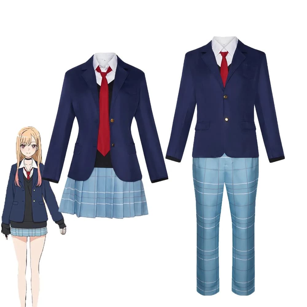 Kitagawa Marin Gojo Wakana Cosplay Anime Costume Adult JK School Uniform Halloween Carnival Party for Woman Man Stage Costumes