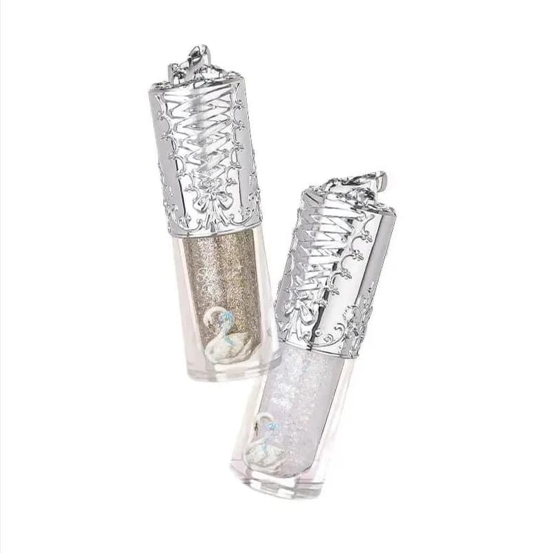 Swan Ballet Flower sa Liquid Glitter Eyeshadow Long Lasting Quick Drying Shimmer Dust For Eyes ombretto monocromatico 4G