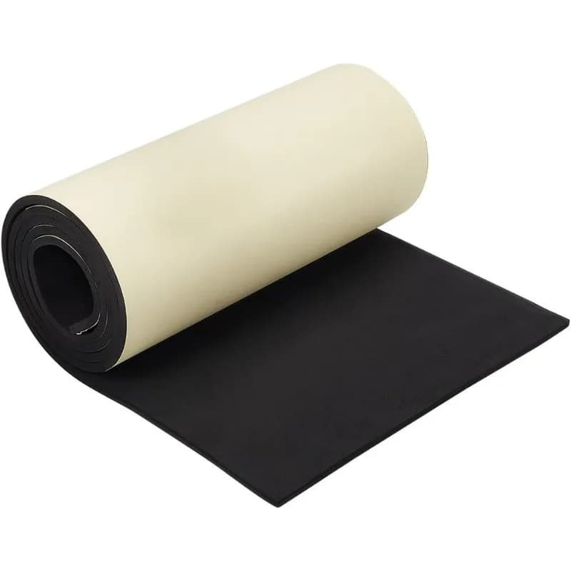 Black 70x11.8 inch self-adhesive EVA Foam Sheet 6 mm thick waterproof foam for furniture that protects the filling of spaces