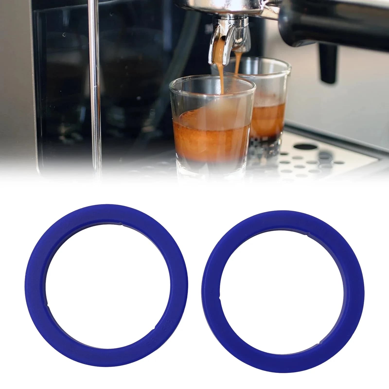 Macchine da caffè E61 Guarnizione di gruppo in silicone Kit testa di gruppo da 8,5 mm per macchine da caffè Gaggia Guarnizione O-ring Guarnizione a prova di perdite