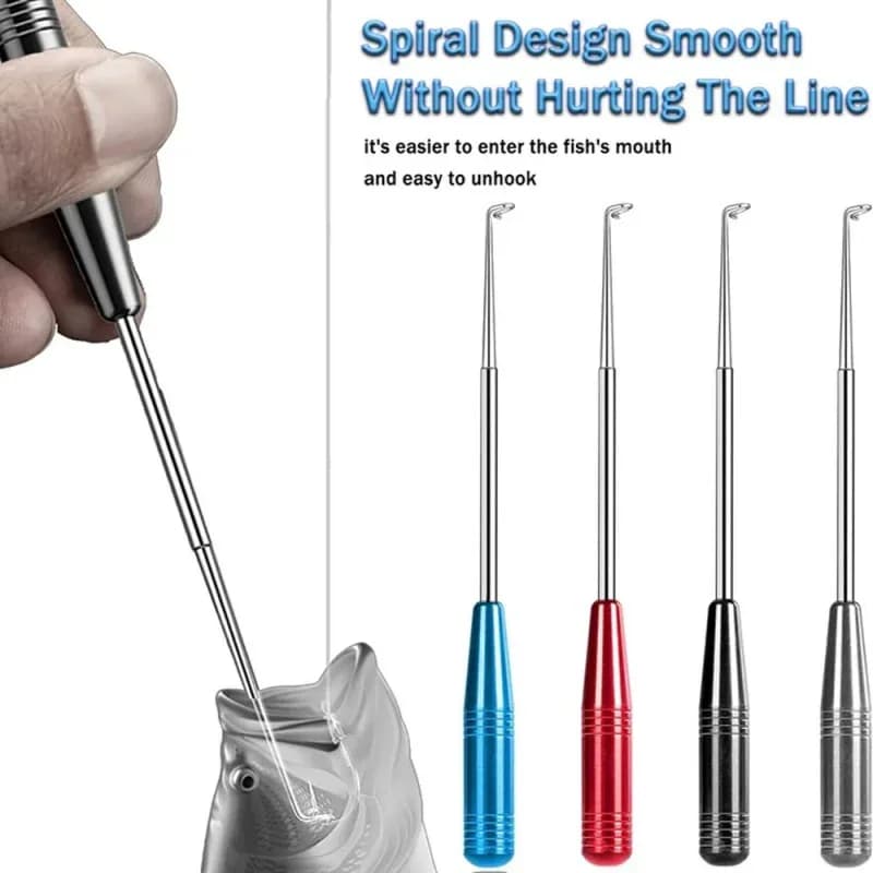1/2/3/4pcs Stainless Steel Fishing Hook Removal Tool Fishing Rod Fishing Equipment Box Fishing Hook Removal Tool
