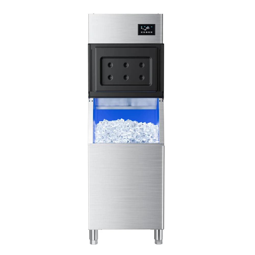 # Macchina per il ghiaccio elettrica in acciaio inossidabile per uso alimentare, all'ingrosso, per uso commerciale in caffetterie, buffet, hotel e per la casa