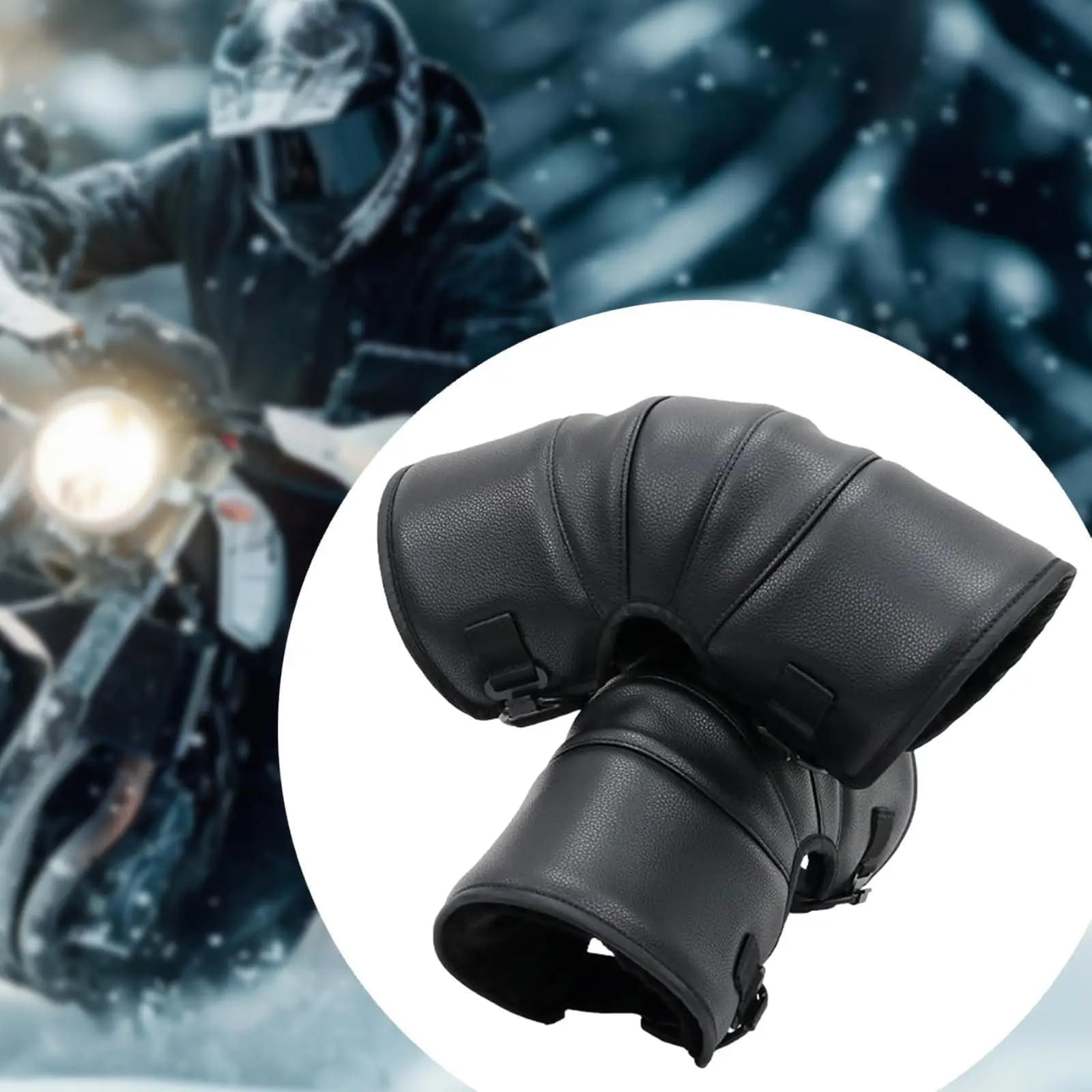 2x ginocchiere per moto, equipaggiamento protettivo ginocchiere antivento regolabili ginocchiere per equitazione guida bici per adulti