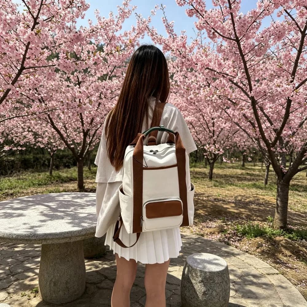 New Fashion Unisex Golf Garment Storage Backpack, Canvas Sports Bag Suitable for Daily Casual Everyday Outings
