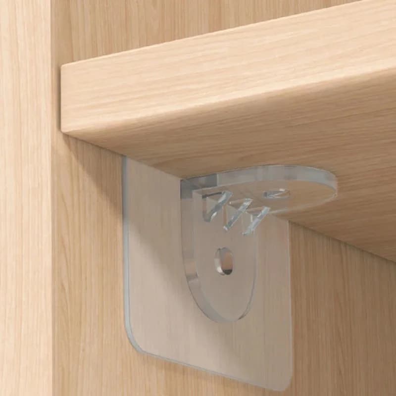 4/10pcs Wardrobe dividers Bracket dividers for kitchen cabinets without marking Support brackets for non-slip side layer
