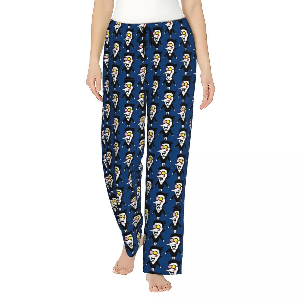 Spamton Deltarune Girl's Lounge Pants Loose-Fit Video Games Pajama Pants Home Pj Bottoms