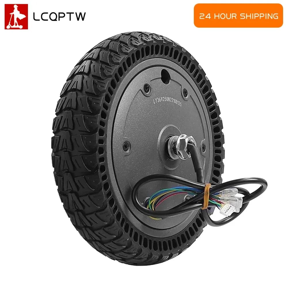 Ruota motore 250W 36V per Xiaomi M365 Scooter elettrico Mozzo ruota motore Ammortizzante Rafforzare la parte del pneumatico a nido d'ape
