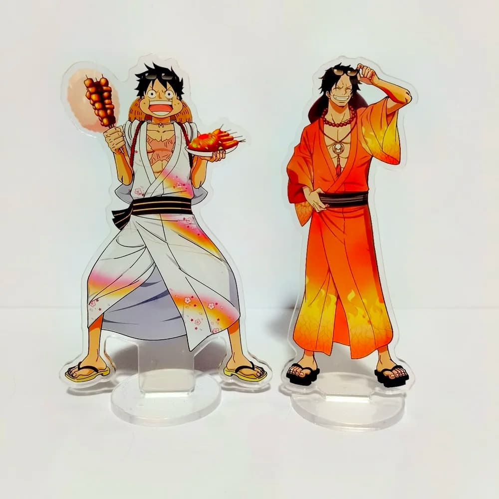 One Piece Acrilico Stand Rufy Zoro Ace Usopp Boa Buggy Edward Robin Anime Action Figures 16 cm 3D Modello Giocattoli Decor Giocattoli Per Il Capretto