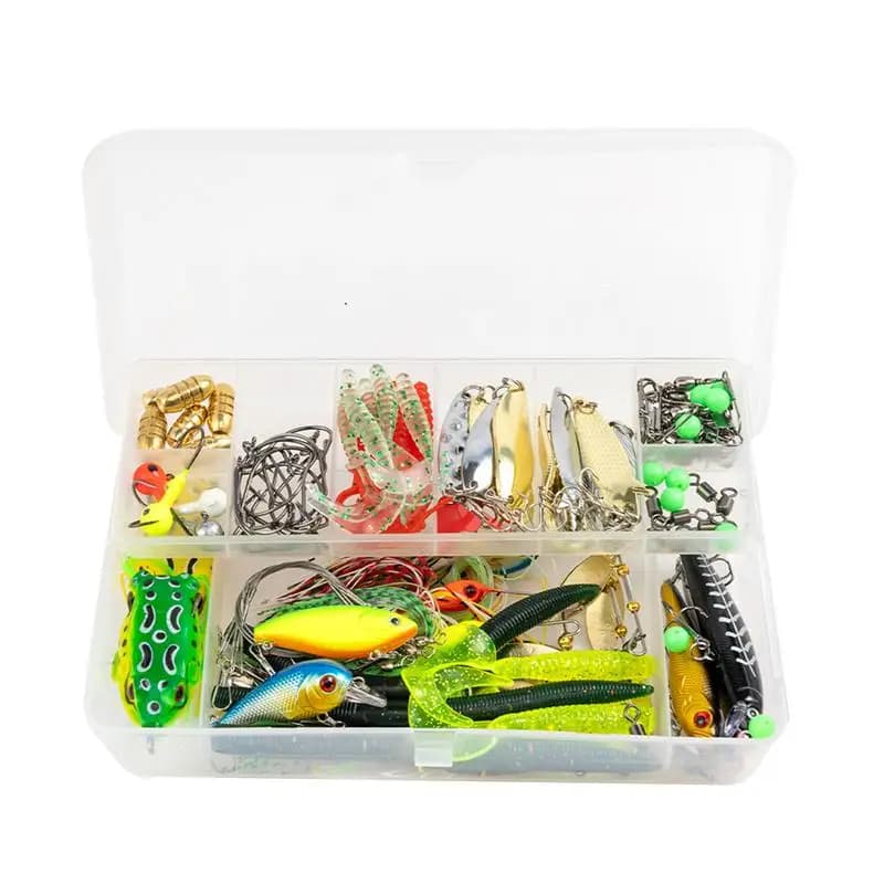 Fishing bait for bass Fishing bait kit for bass fishing 97 pieces Swimbait with storage box Accessories for portable hard tools Fish equipment