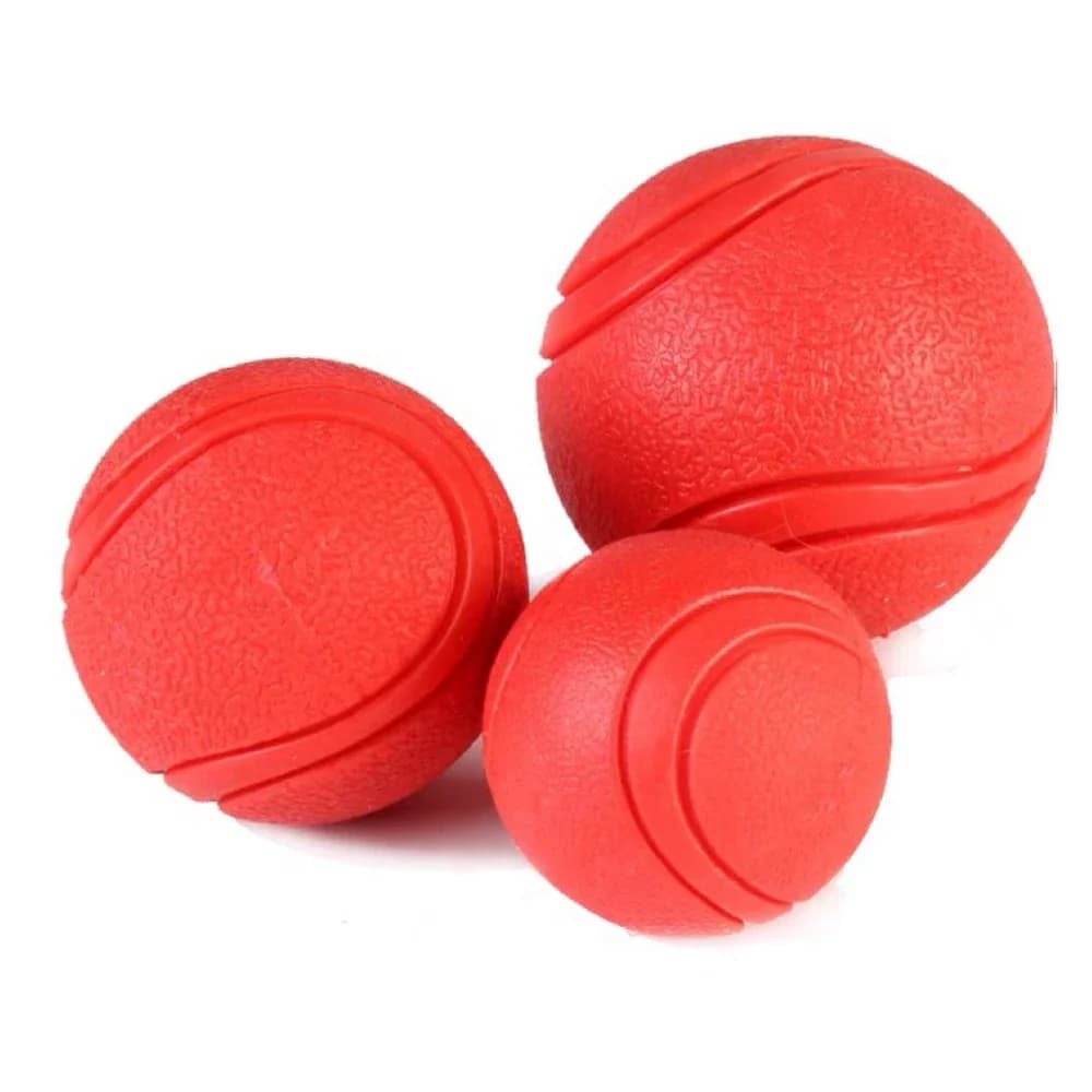 Palla Giocattolo Elastica Solida per Animali Domestici, Palla per Gatti/Cani 5/6/7CM in Gomma Resistente ai Morsi, Strumento per Addestramento all'Aperto, Accessori per la Pulizia dei Denti degli Animali