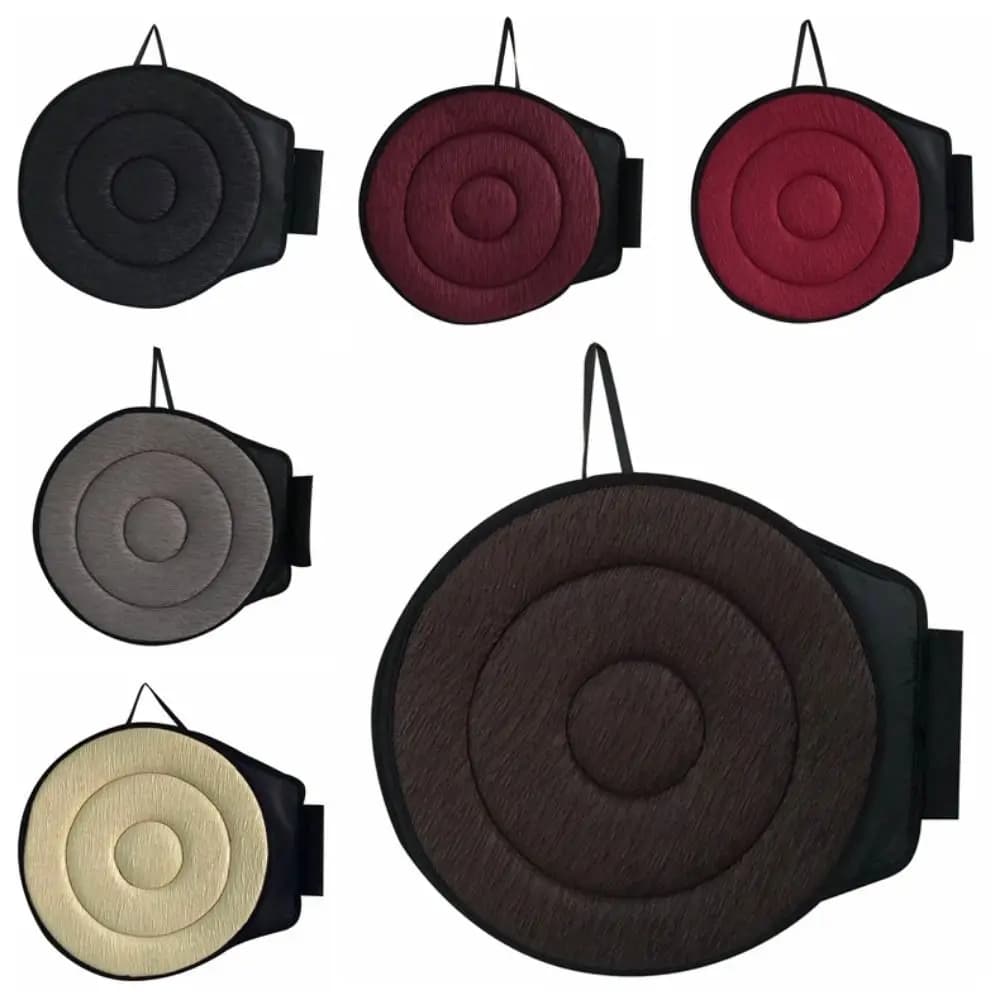 Cuscino del sedile girevole con rotazione a 360 gradi Cuscini per sedie rotanti antiscivolo leggeri Doppio strato ergonomico