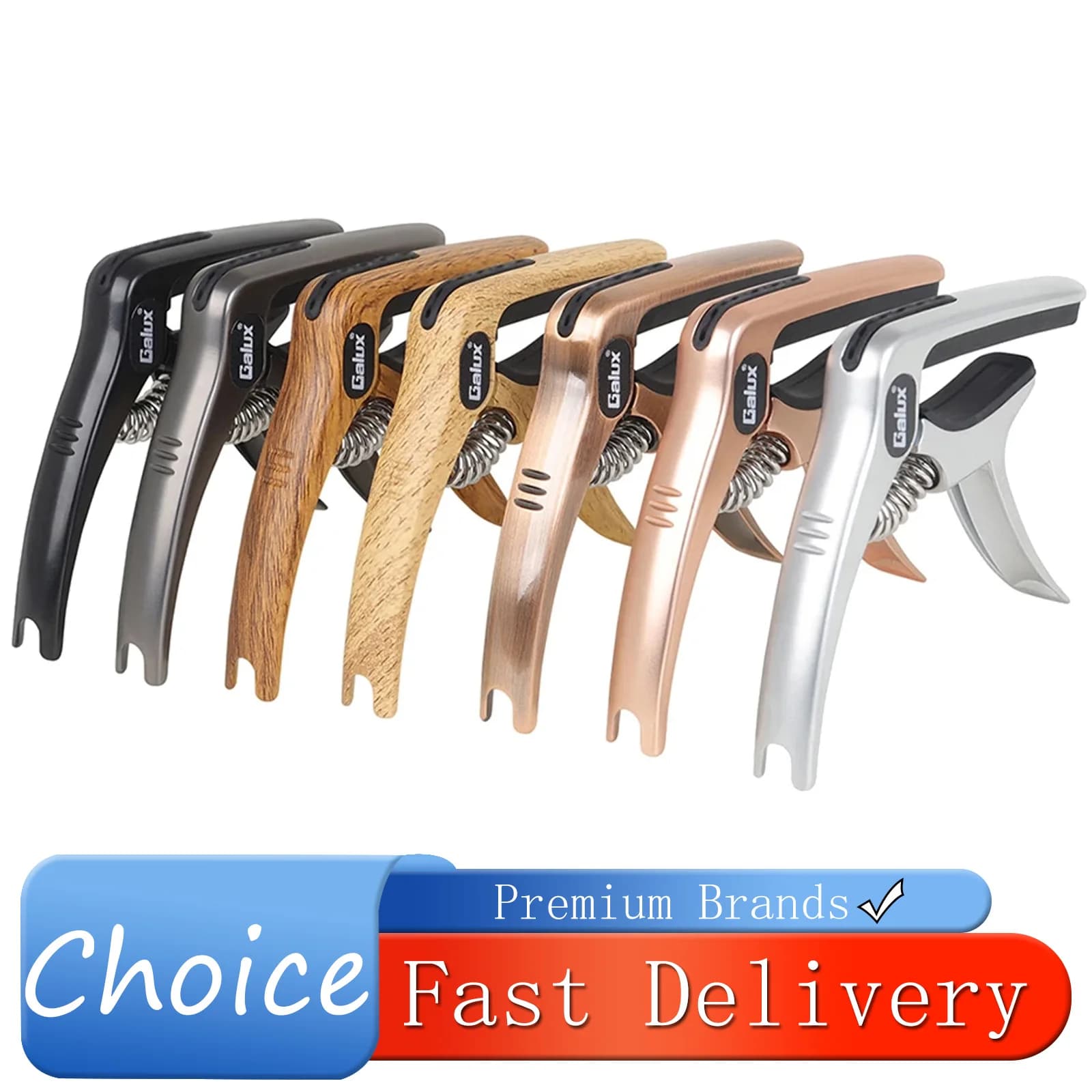 GALUX GC-501A Guitar Universal Capo Multifunctional Alloy Capo Acoustic Electric Guitar Bass Ukulele Banjo Accessories Parts