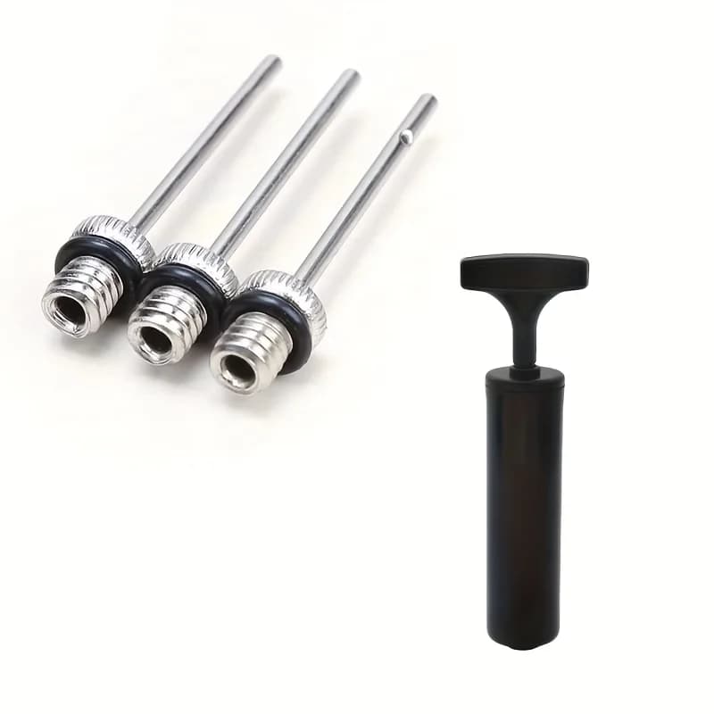 Portable Hand Ball Pump with 3 Metal Needles for Basketball Football Volleyball