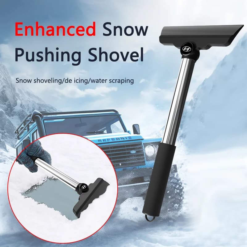 Car Snow Brush Cleaning Shovel Glass Ice Scrapers Tool For Hyundai HB20 KONA i20 i10 IONIQ Elantra Palisade Sonata Grandeur
