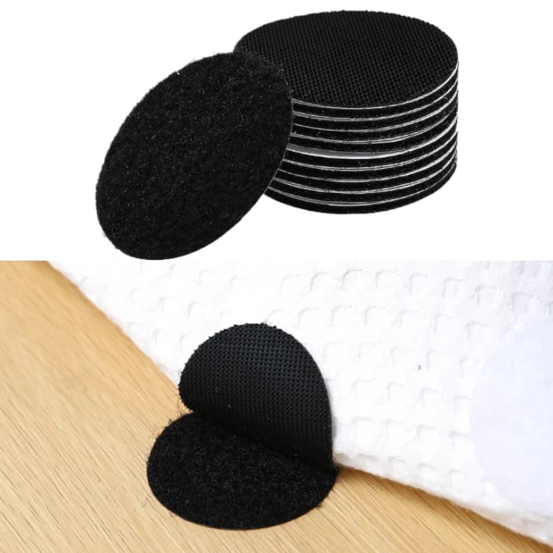 10 pz. Nastro Biadesivo Antiscivolo da 6 cm Senza Tracce per Fissaggio Lenzuola, Materassi, Cuscini Divano e Coperte