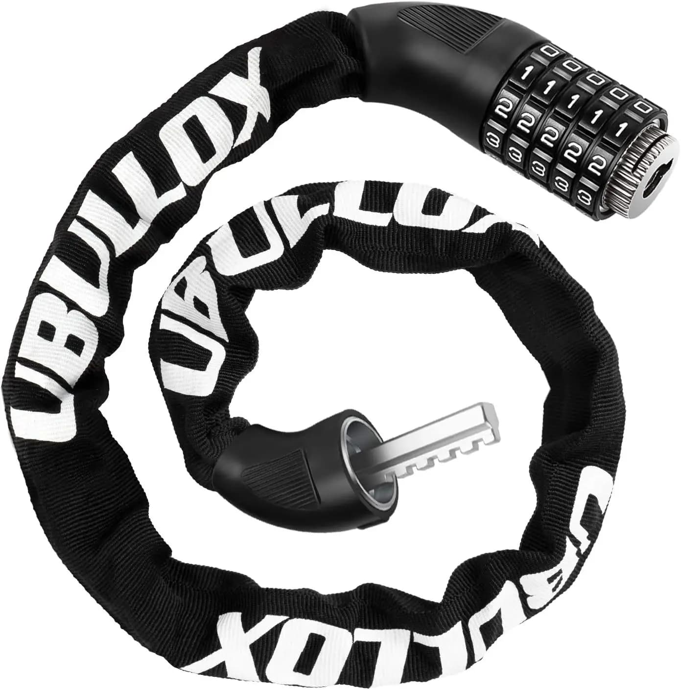 Bike Chain Lock 3FT 5-Digit Combination Bicycle Lock with Resettable Steel Chain for Bicycle Motorcycle Scooter Gate Fence