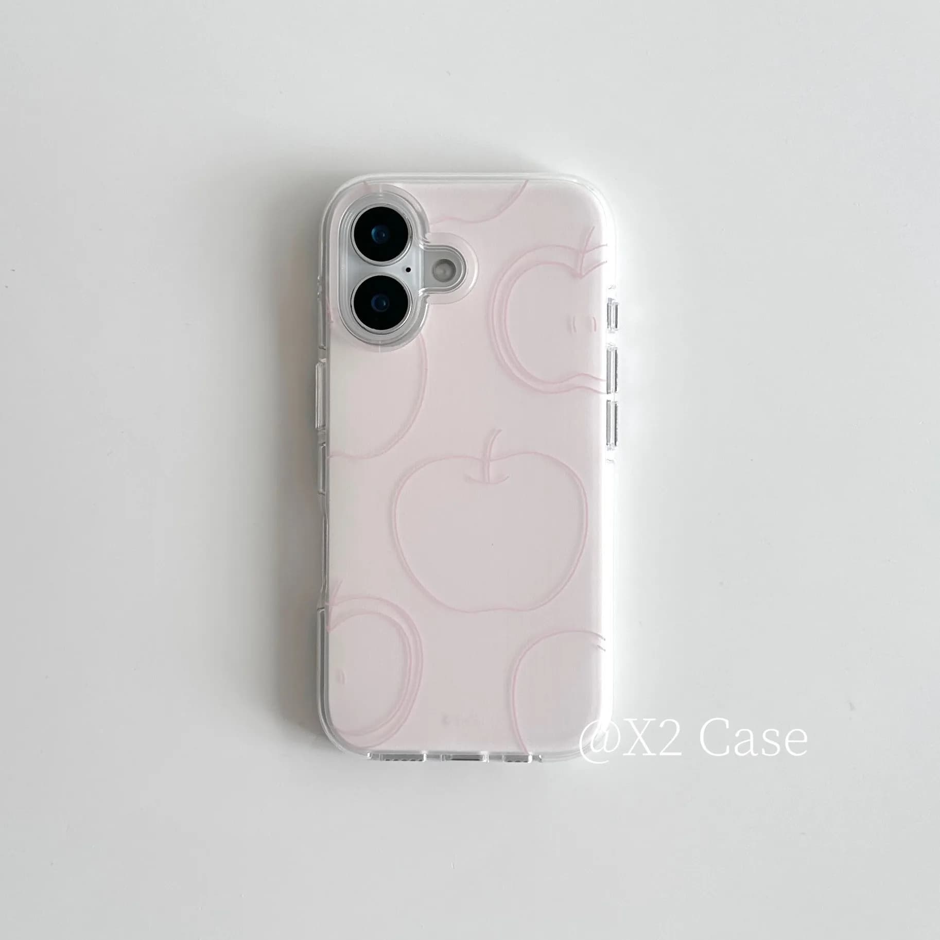 Simple Pink Lines Apple Korean Phone Case For iPhone 17 Air 16 15 14 13 12 11 Pro Max Plus Y2K Anti Fall Cover Ins Advanced
