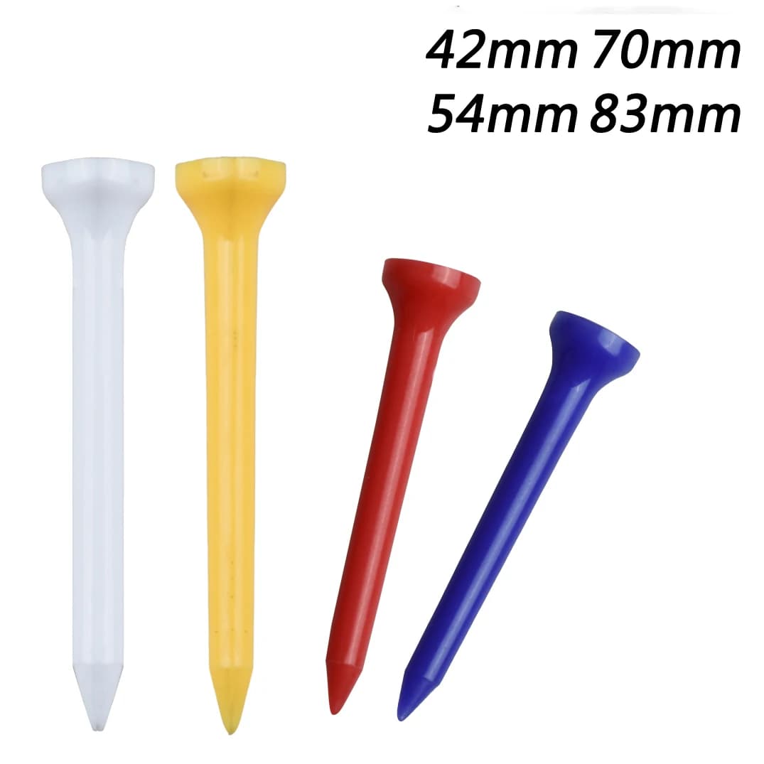 50 pezzi di tee da golf in plastica durevole colore misto 4 dimensioni disponibili Accessori per tee da golf