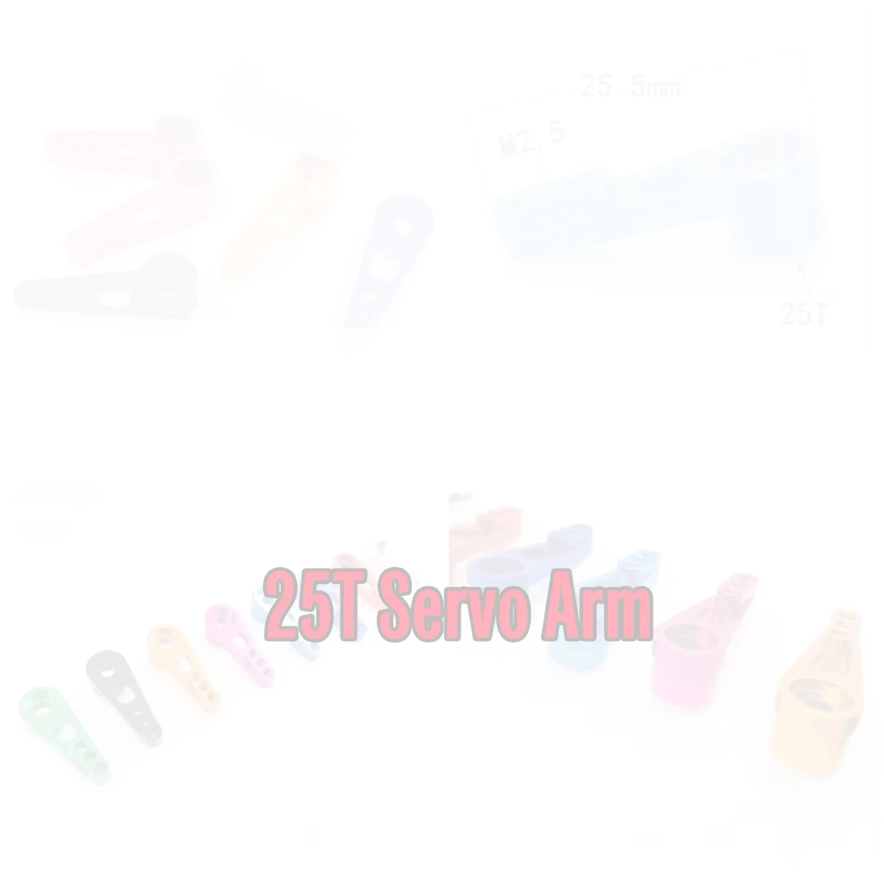 25T Servo Metal Arm for Wltoys 12428 A959 L929 MN78 MN82 MN168 MN99S WPL D12 B14 B36 C74 C54 RC Car Boat Robot Upgrade Parts