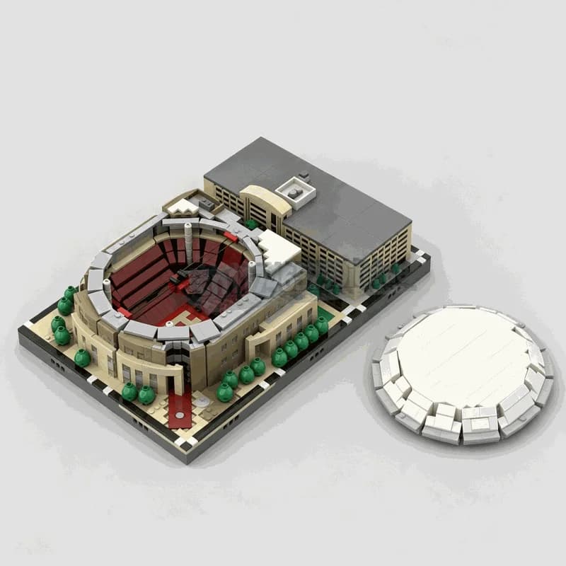 3466PCS Sports Arena Stadium Building Model Custom Building Blocks Puzzle Architecture DIY Assembly Education Creative Toy Gift