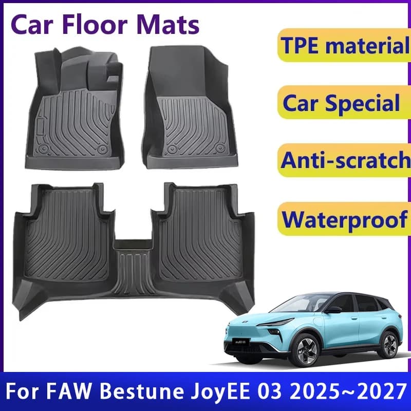 Car Floor Mats For FAW Bestune JoyEE 03 Yueyi 2025 2026 2027 Waterproof Pad Foot Left Hand Driver Interior Part Auto Accessories