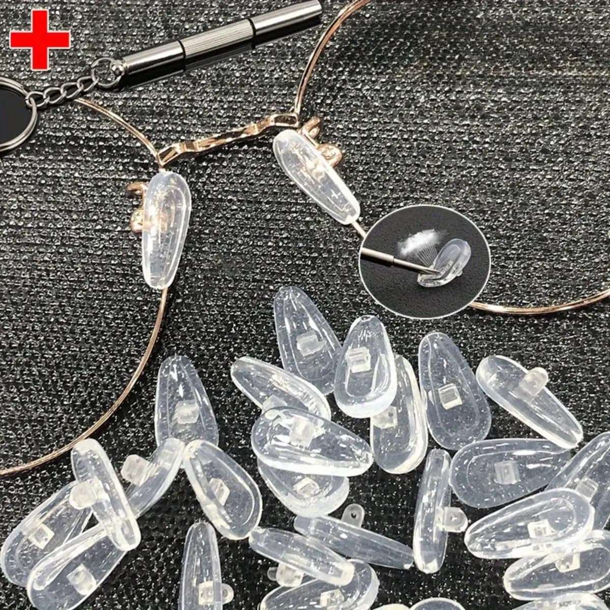 4/8/10/20 pz/set Soft Silicone Transparent Hinge With Screwdriver for Sunglasses Replacement Glasses Supply Repair Tool