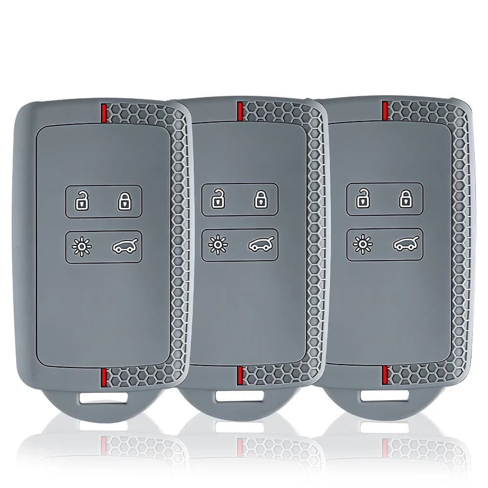 Custodia protettiva per chiave in silicone per auto a 4 pulsanti per Renault Espace 5 Kadjar Koleos Captur Megane 4 Talisman Arkana Dacia Sandero