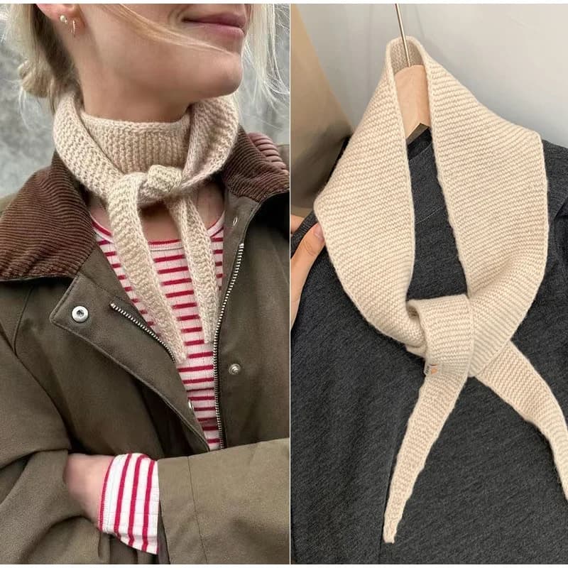 Silenziatore di lana vintage Sciarpa triangolare versatile alla moda Sciarpa da donna Sciarpa invernale per donna Scaldacollo Sciarpe invernali
