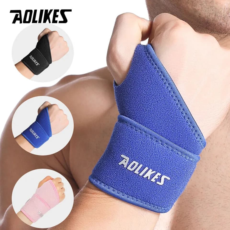 AOLIKES Cinturino di compressione per polso e tutore per polso Supporto per polso sportivo per fitness, sollevamento pesi, tendinite, artrite del tunnel carpale