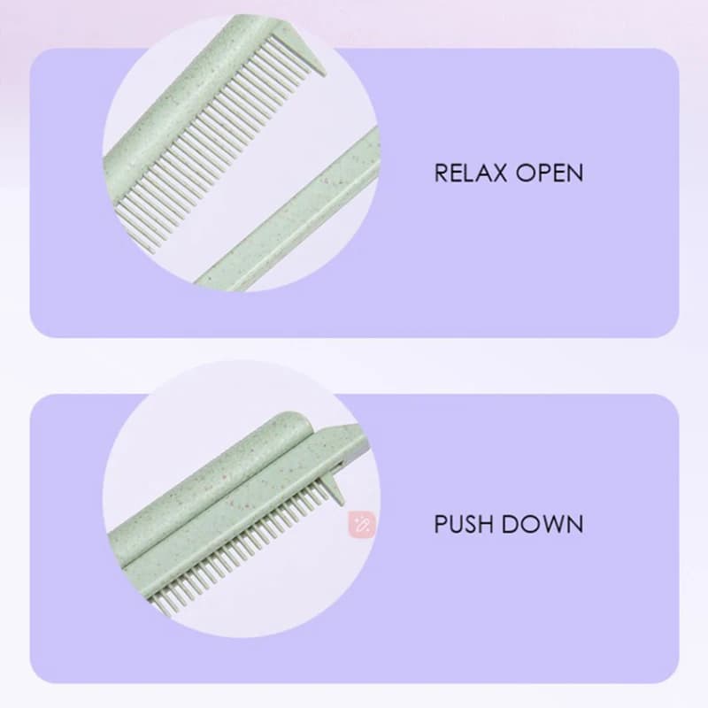 Pettine to smooth V-neck in wheat straw Pettine to smooth hair care